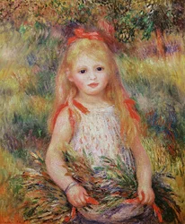 Meisje met bloemen, of De kleine arenleesster, 1888